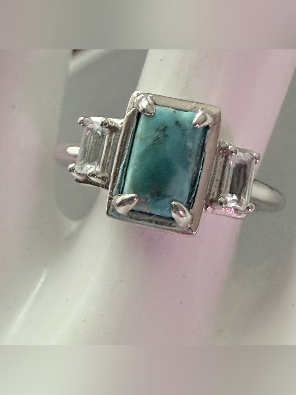 925 Sterling Silver DK Ring Women’s 6.75